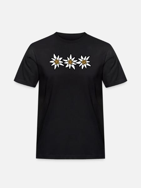 Edelweiss Trio - Men's Workwear T-Shirt - black