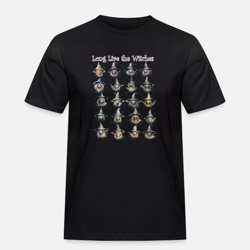 Lang leben die Hexen - Männer Workwear T-Shirt - Schwarz