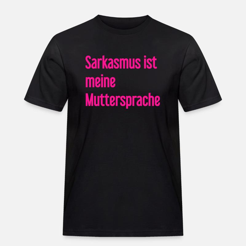 Sarkasmus-Profi - Männer Workwear T-Shirt - Schwarz