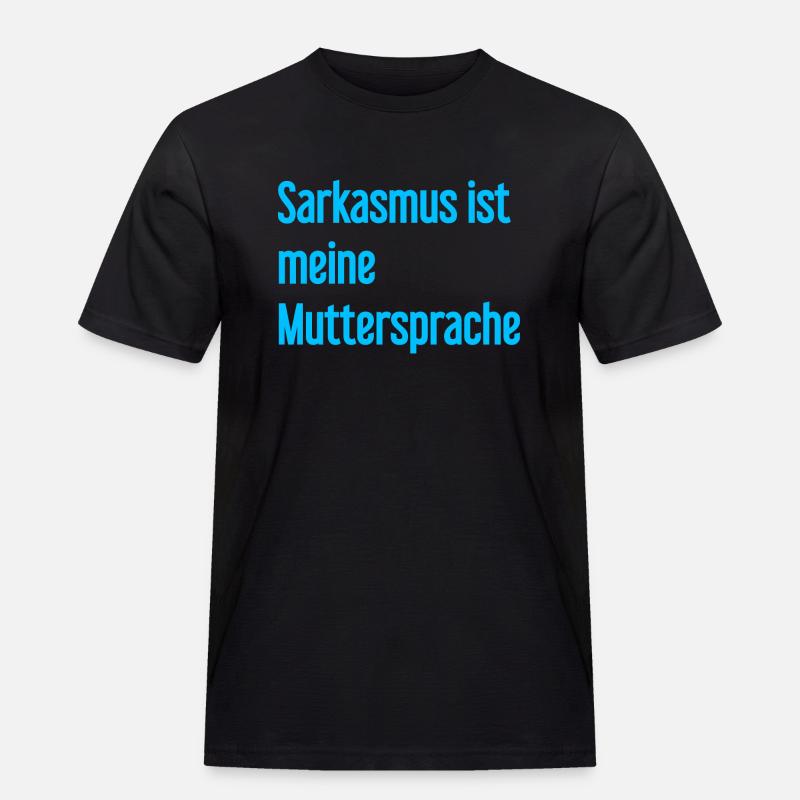 Sarkasmus-Profi - Männer Workwear T-Shirt - Schwarz