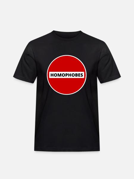 HOMOPHOBES INTERDITS - T-shirt Workwear homme - noir