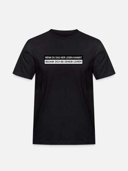 Lehrer - Männer Workwear T-Shirt - Schwarz