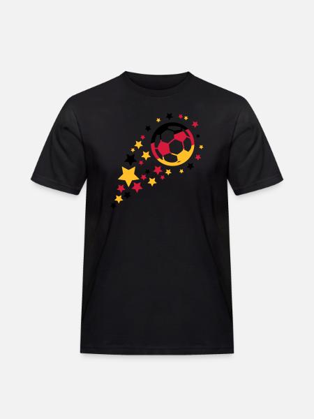 fußball design - Männer Workwear T-Shirt - Schwarz