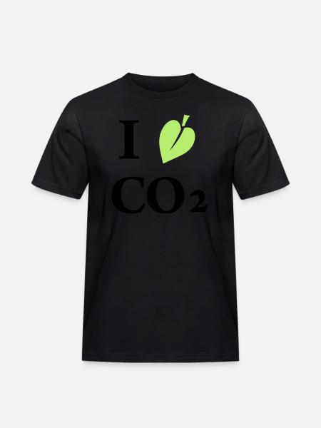 i love co2 - Men's Workwear T-Shirt - black
