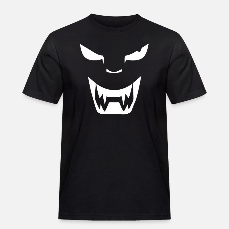 Dämon - Männer Workwear T-Shirt - Schwarz