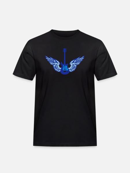 guitar_wings_042013_a_3c - Men's Workwear T-Shirt - black