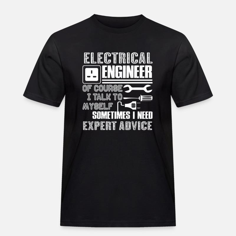 Electrical Engineer Funny Electrical Engineer - Men's Workwear T-Shirt - black
