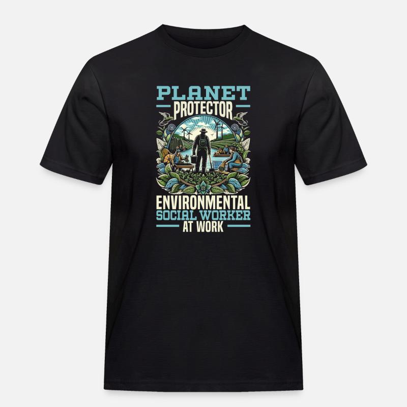 Sozialarbeiter Beruf Beruf Sozial - Männer Workwear T-Shirt - Schwarz