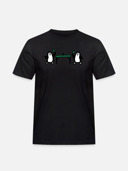 Penguin Table Tennis 3 - Men's Workwear T-Shirt - black