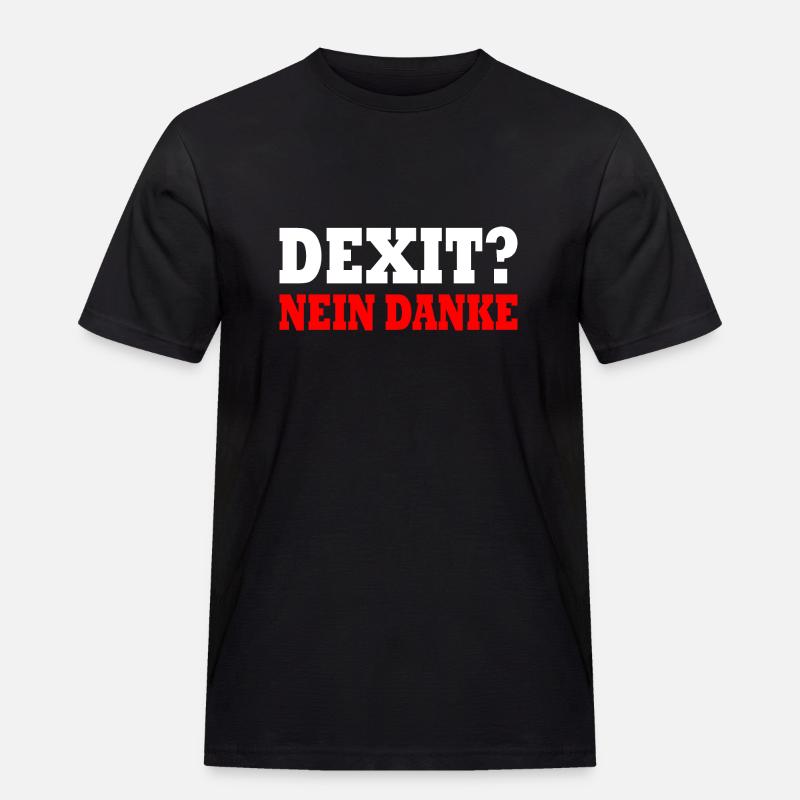 Dexit no thanks - Men's Workwear T-Shirt - black