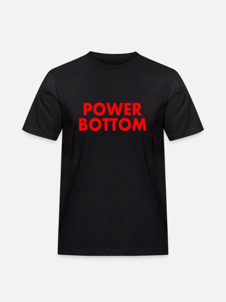 Power bottom - Men's Workwear T-Shirt - black