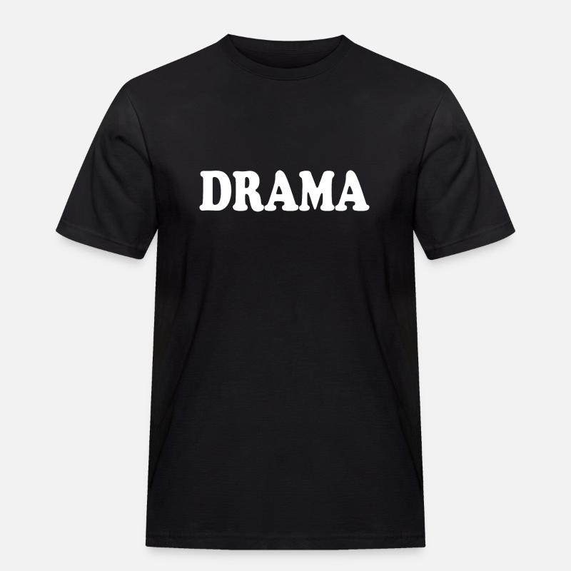 Drama - Männer Workwear T-Shirt - Schwarz