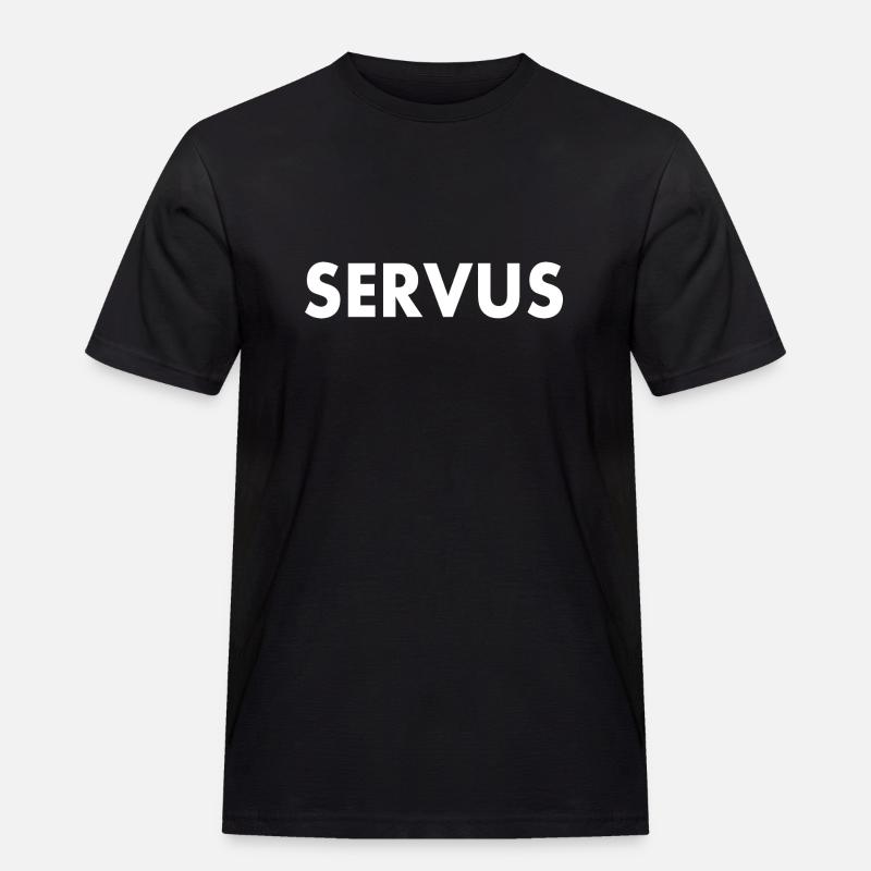Servus - Männer Workwear T-Shirt - Schwarz
