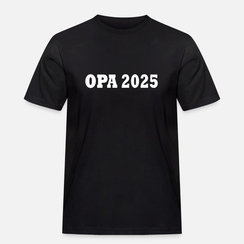 opa 2025 - Männer Workwear T-Shirt - Schwarz