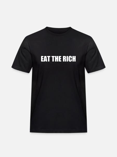 Eat the rich - Men's Workwear T-Shirt - black