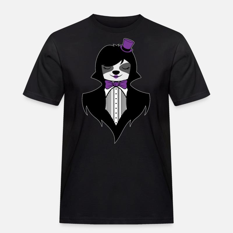 GOTHIC FAULTIER GRUFTI GOTH SLOTH GOTHIC ÄSTHETIK - Männer Workwear T-Shirt - Schwarz