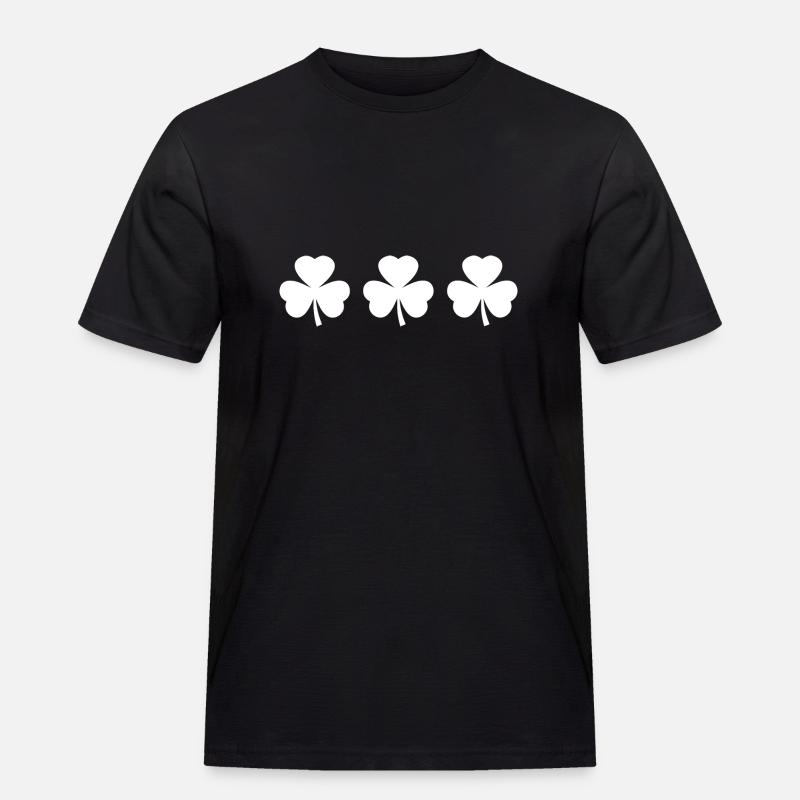 Trèfle de la Saint-Patrick d’Irlande - T-shirt Workwear homme - noir
