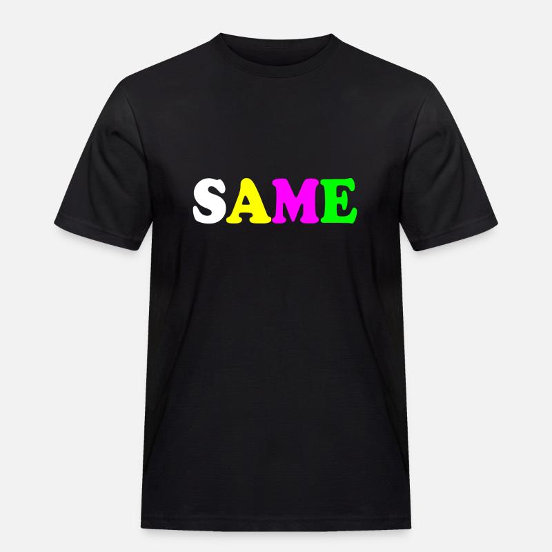 Same - Männer Workwear T-Shirt - Schwarz