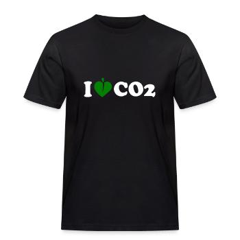 I love co2 - T-shirt Workwear homme - noir - Devant - AI Model Male 178 light (178cm)