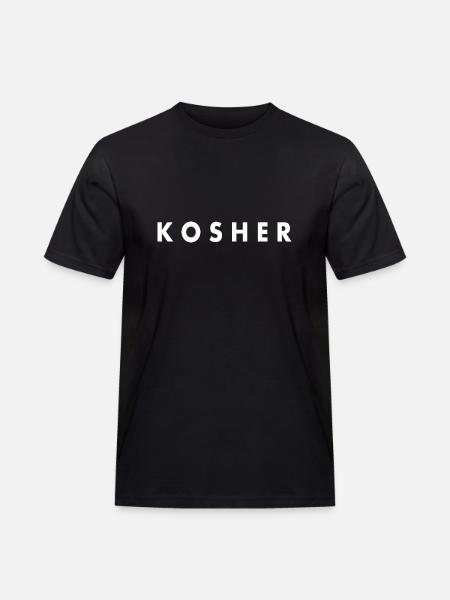 Kosher - Männer Workwear T-Shirt - Schwarz