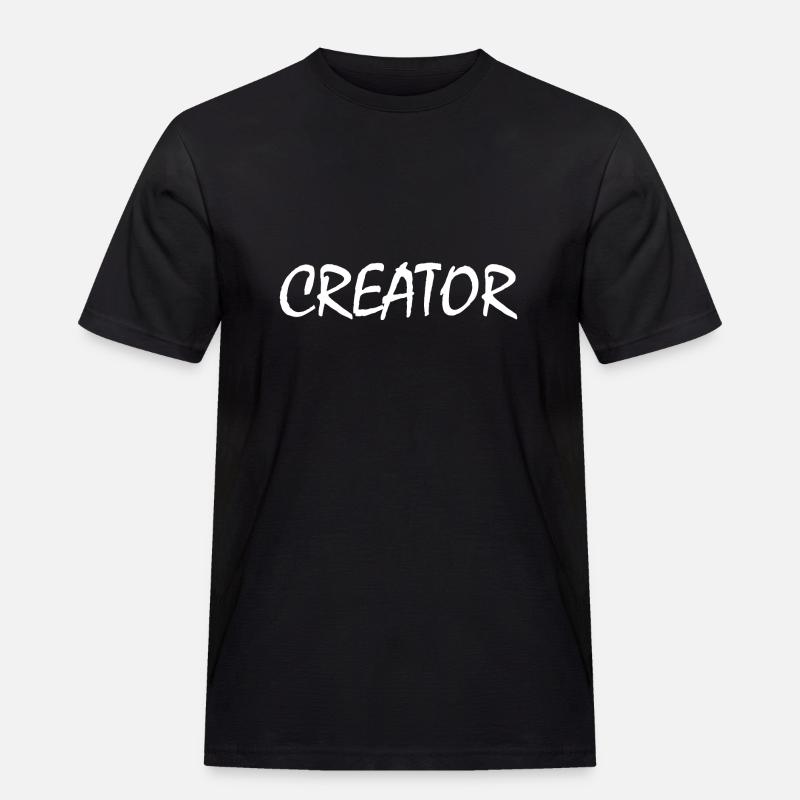 Creator - Männer Workwear T-Shirt - Schwarz