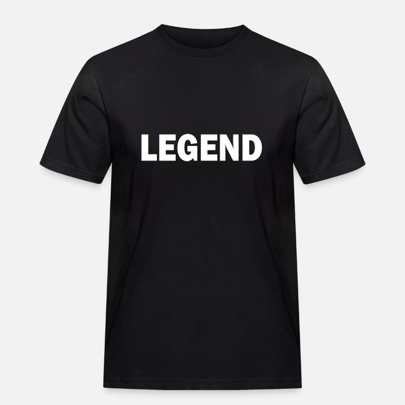 Legend - Männer Workwear T-Shirt - Schwarz