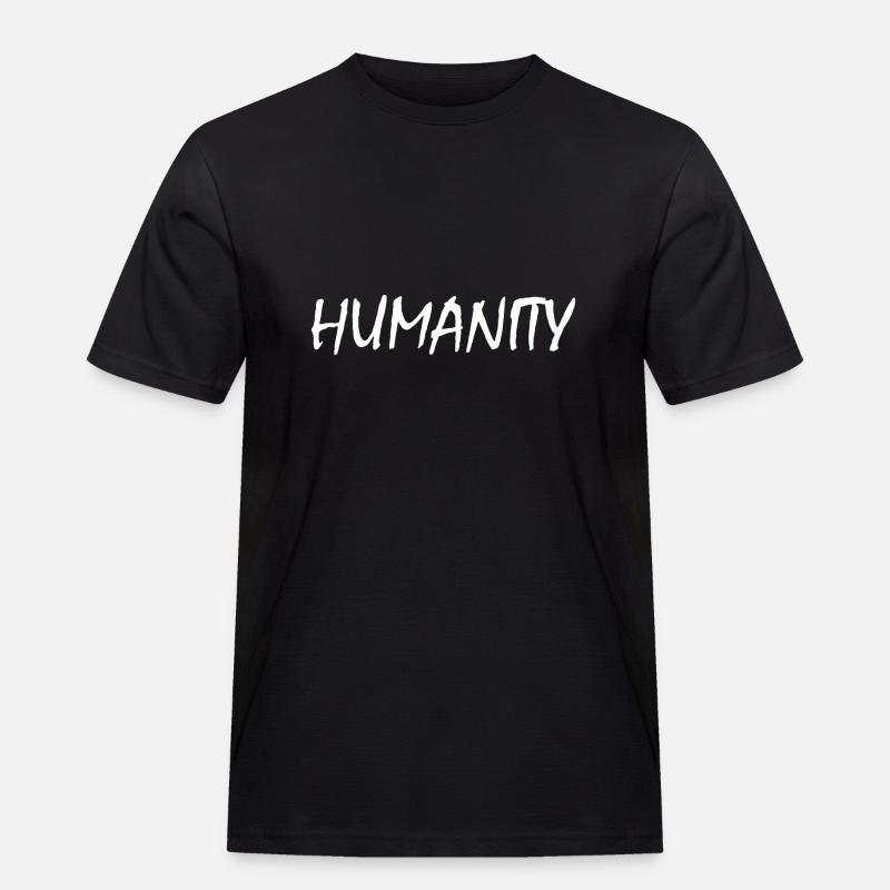Humanity - Männer Workwear T-Shirt - Schwarz