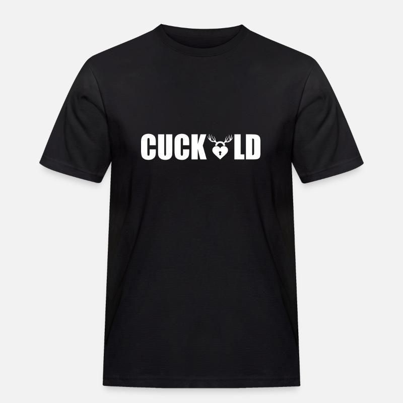 Cuckold - Männer Workwear T-Shirt - Schwarz