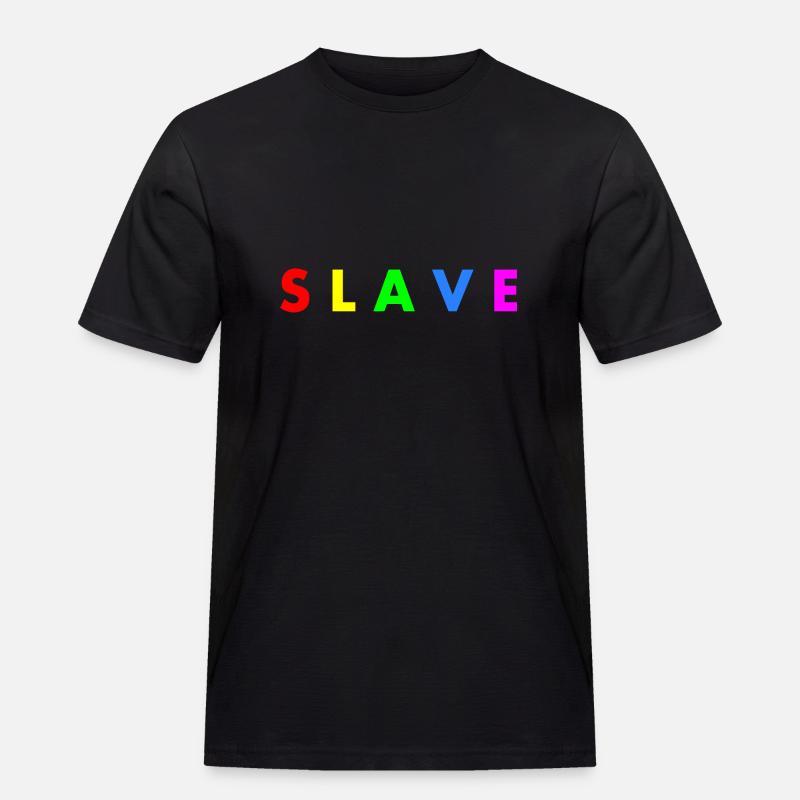 Slave - Männer Workwear T-Shirt - Schwarz