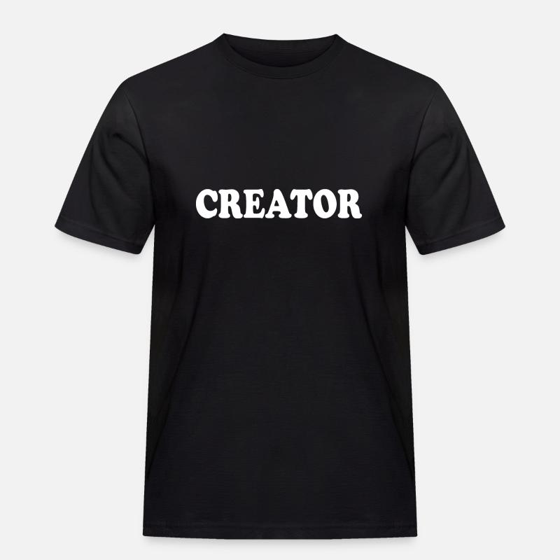 Creator - Männer Workwear T-Shirt - Schwarz