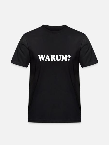 Warum - Männer Workwear T-Shirt - Schwarz