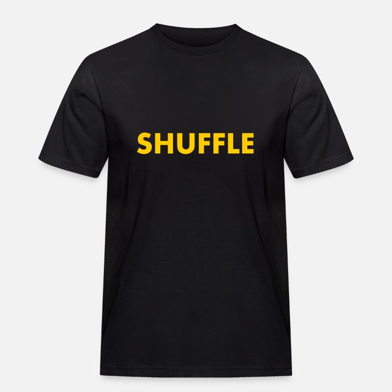 Shuffle - Männer Workwear T-Shirt - Schwarz