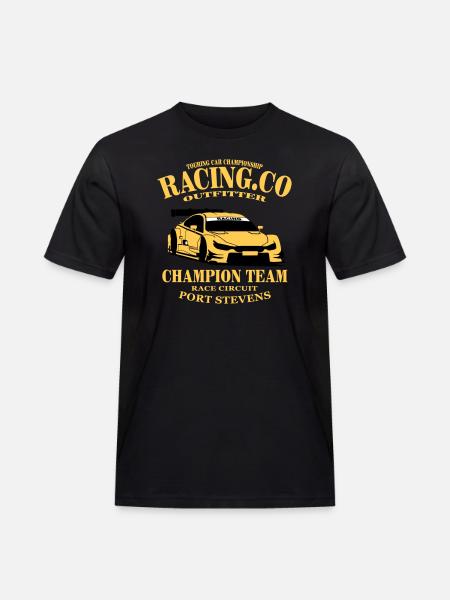 Touring-Car-Racing - Männer Workwear T-Shirt - Schwarz