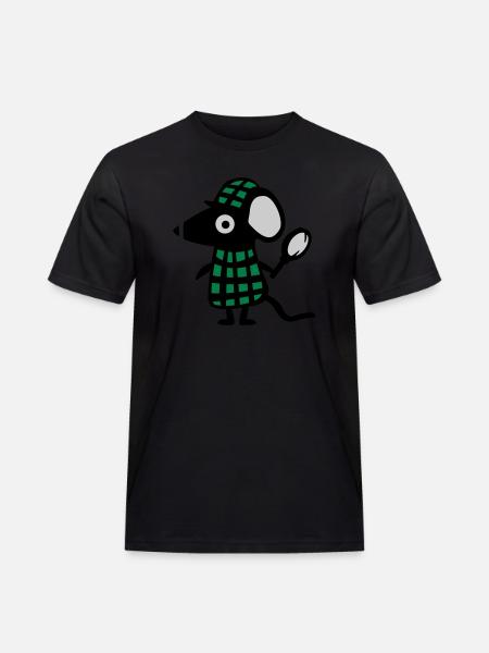 Mouse detective - Rat - Men's Workwear T-Shirt - black