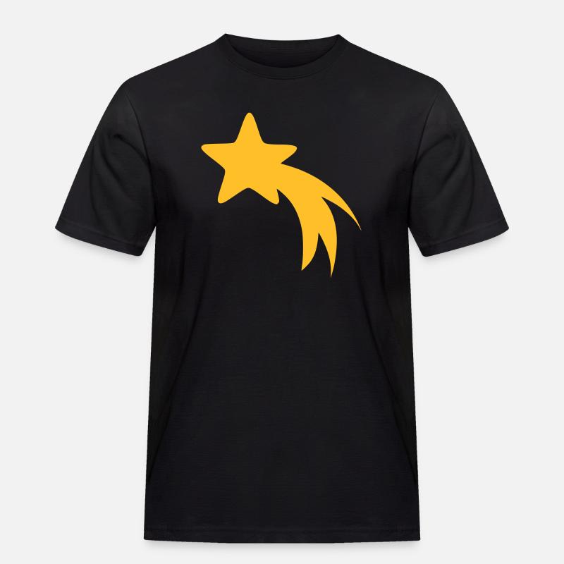 STERNSCHNUPPE - Männer Workwear T-Shirt - Schwarz