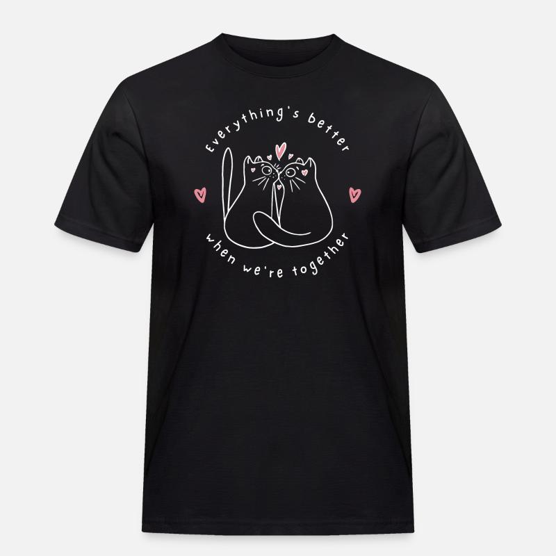 EVERYTHINGS BETTER - Männer Workwear T-Shirt - Schwarz