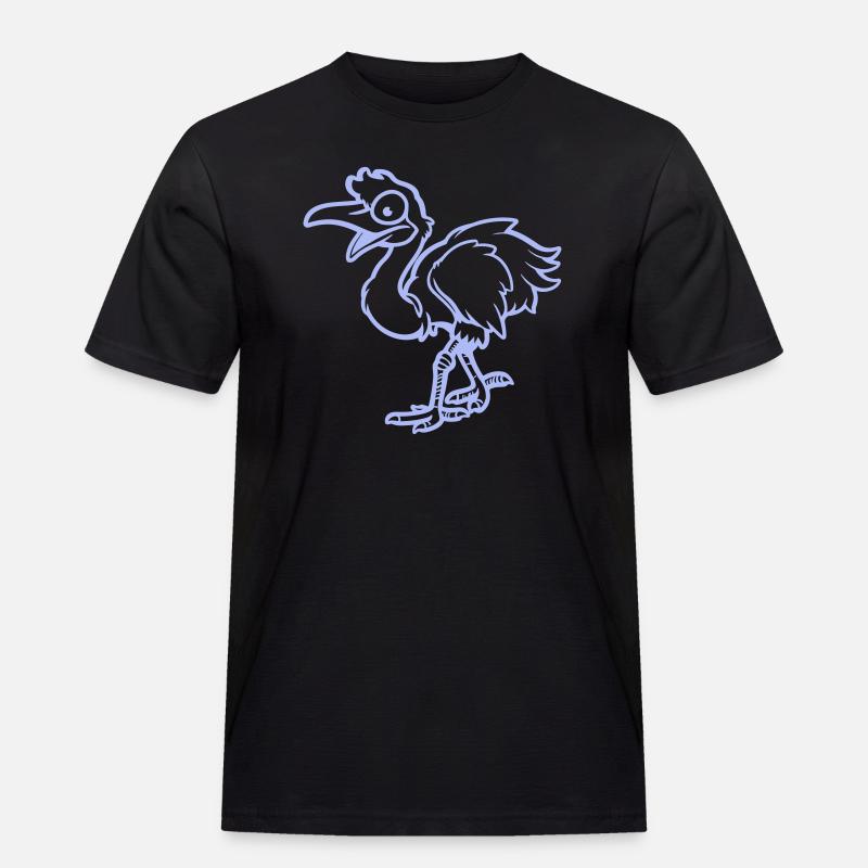 strauß comic - Männer Workwear T-Shirt - Schwarz