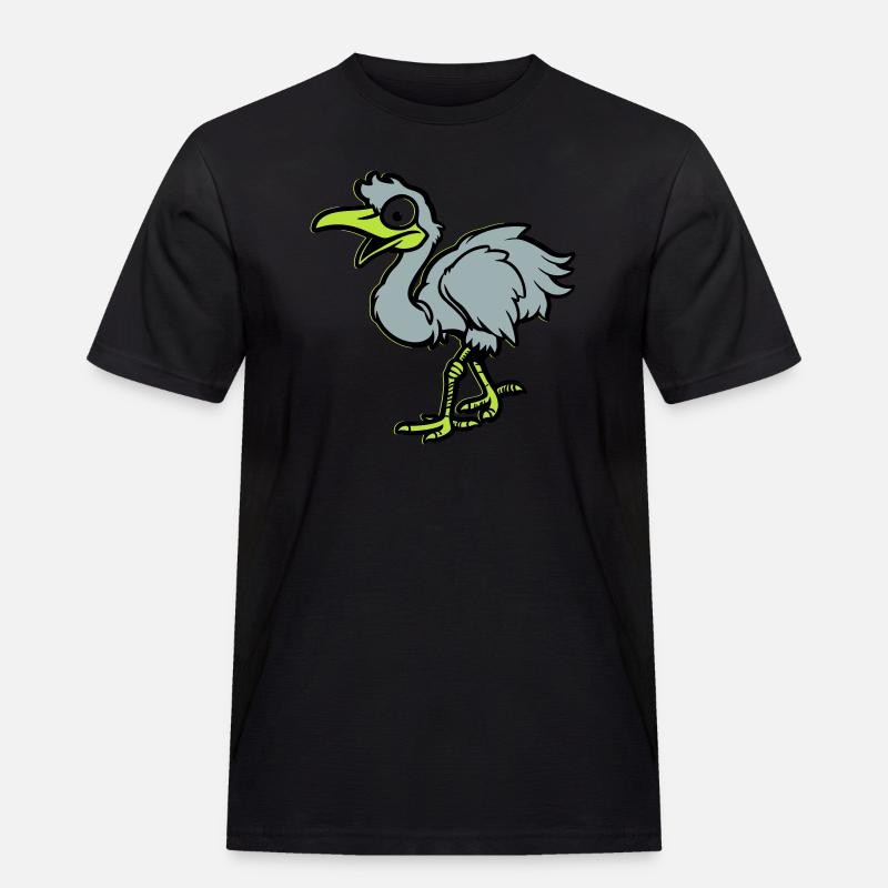 strauß comic - Männer Workwear T-Shirt - Schwarz