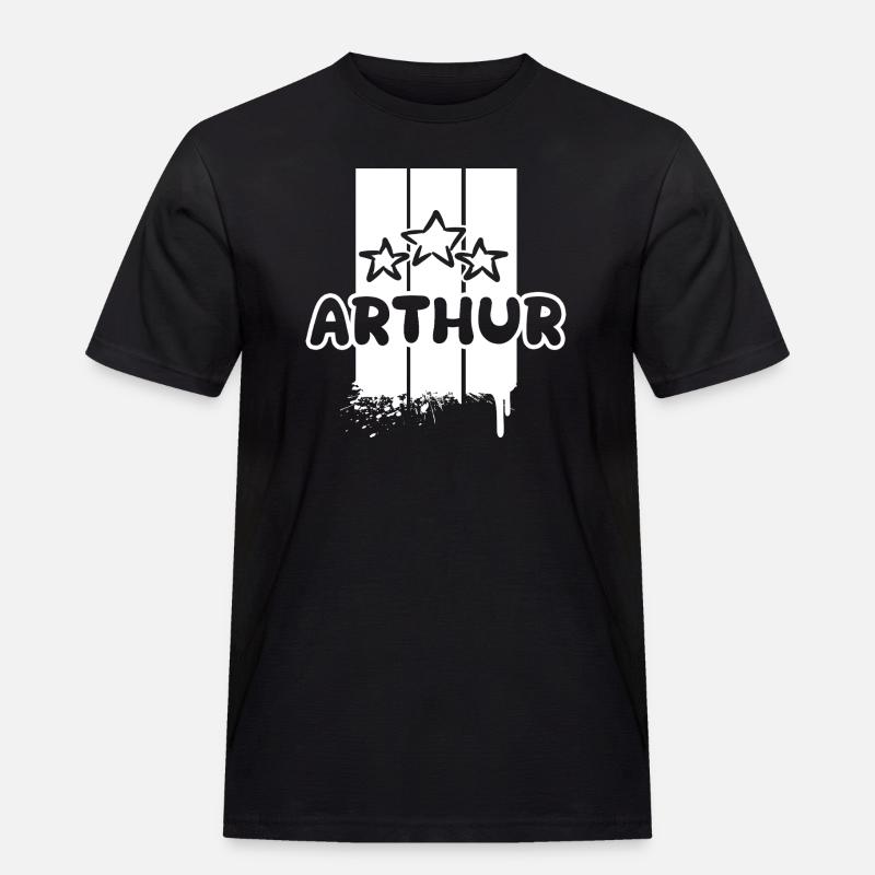 Arthur als Arthur - Männer Workwear T-Shirt - Schwarz