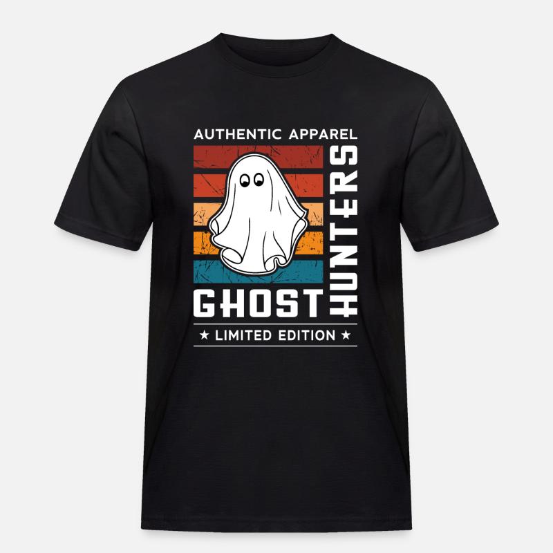 Ghost Hunters - Männer Workwear T-Shirt - Schwarz
