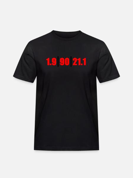 Triathlon Distanzen MD - Männer Workwear T-Shirt - Schwarz