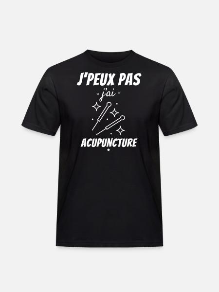 Jeg kan ikke jeg har akupunktur - Herre Workwear T-Shirt - sort