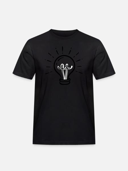 I got a new idea! - Men's Workwear T-Shirt - black