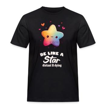 Be Like a Star - Männer Workwear T-Shirt - Schwarz - Vorne - AI Model Male 178 light (178cm)
