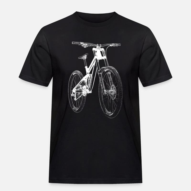 Fahrrad Xray - Männer Workwear T-Shirt - Schwarz