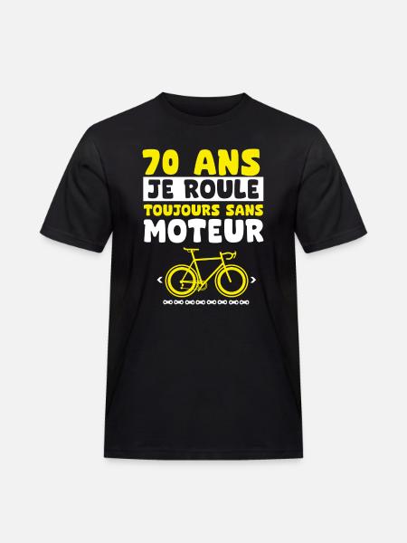 vélo 70 ans anniversaire - T-shirt Workwear homme - noir