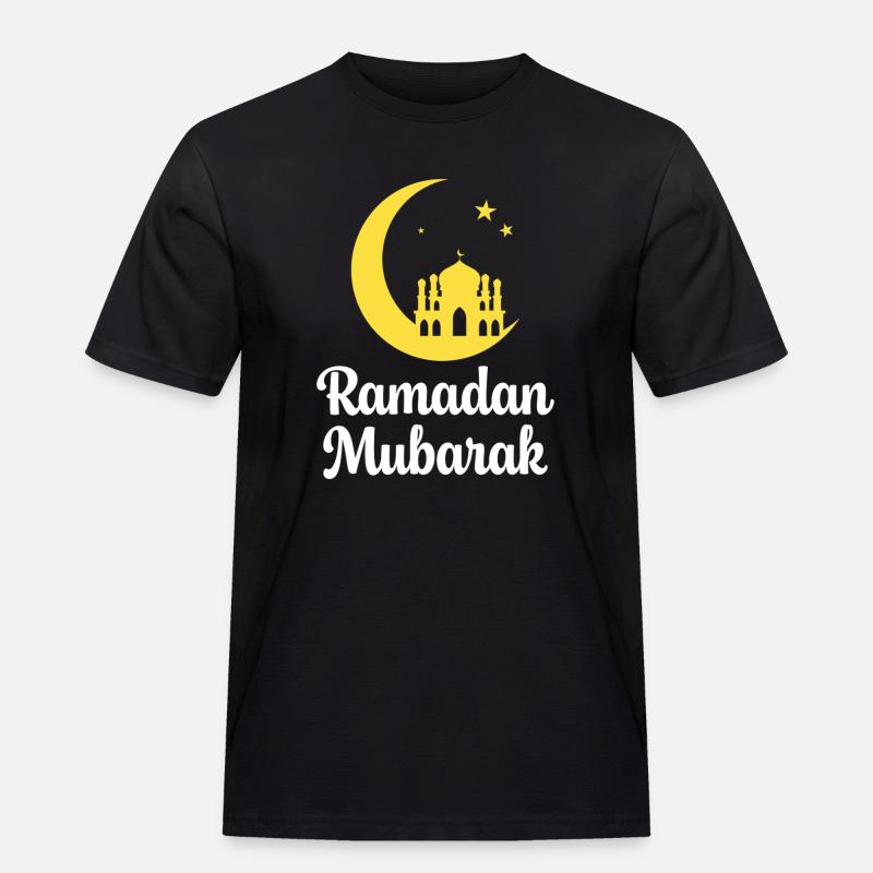 Ramadan Murbarak - Männer Workwear T-Shirt - Schwarz