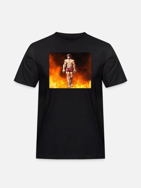 Baki - Männer Workwear T-Shirt - Schwarz