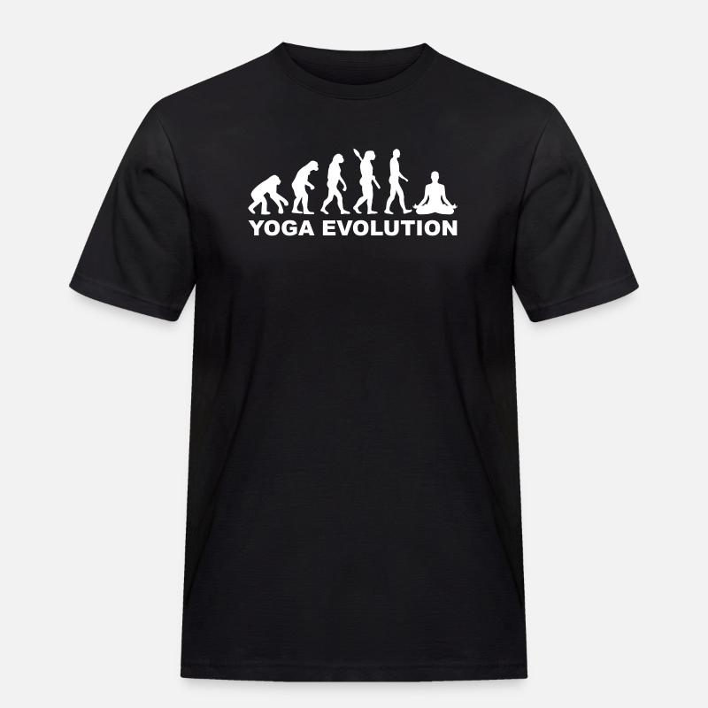 Yoga Evolution - Men's Workwear T-Shirt - black