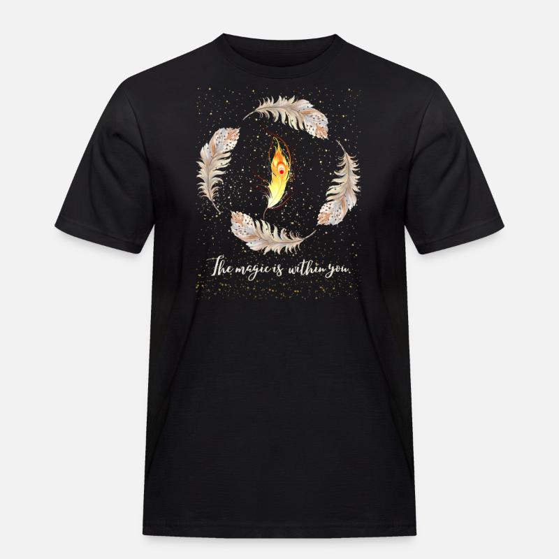 The magic is within you - Männer Workwear T-Shirt - Schwarz